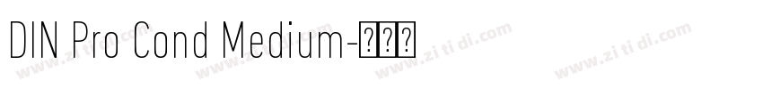 DIN Pro Cond Medium字体转换